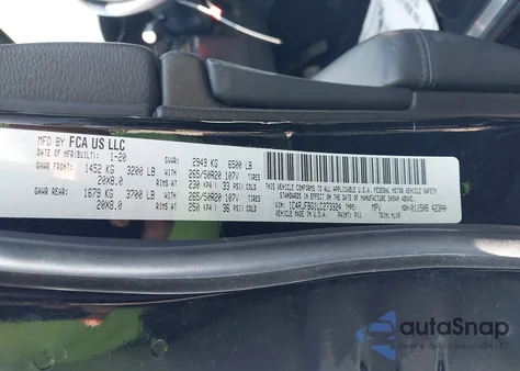 2020 Jeep Grand Cherokee Limited из США, поврежденный, VIN 1C4RJFBG1LC273324